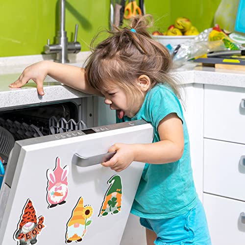 Imanes decorativos de gnomo para refrigerador 24 unidades miniatura 7