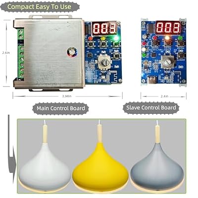 Remote 3 Channel Light Controller Sequencer with 50+ Modes 110/240V AC Easy to Program and Fix Installation Smart Digital Display Microcontroller