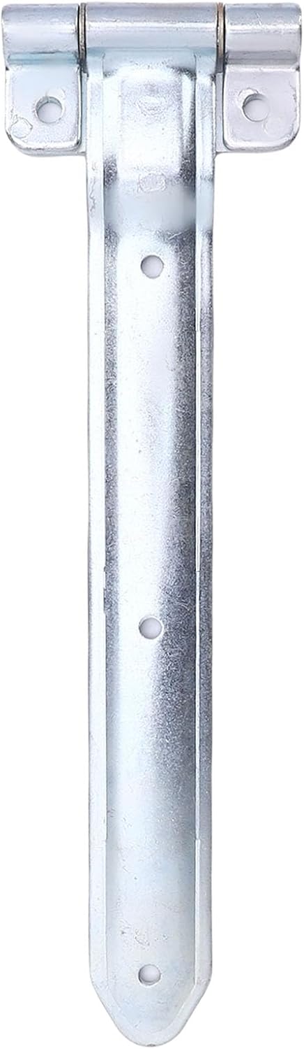 KIMISS 16in Trailer Door Hinge Strap for Cargo Utility RV, Side Door Enclosed Trailer Offset Bent Hinge, Metal Replacement Part