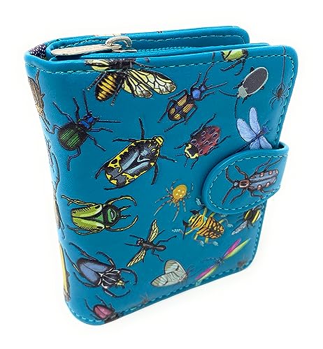Shag Wear Insect Mania Small Wallet for Women and Teen Girls Vegan Faux Leather 4.5