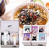 【樽の味】ネコ 好きさんに贈る お茶漬け にゃんこBOX 紀州南高梅 梅干し と 奥深い麹の出汁が香る逸品 無添加 お茶漬けの素 紀州 南高梅お茶漬け ほうじ茶・煎茶 猫 ねこ プレゼント グッズ 母 御中元 人気 のし付き 夏ギフトお歳暮(ギフト箱 6食)