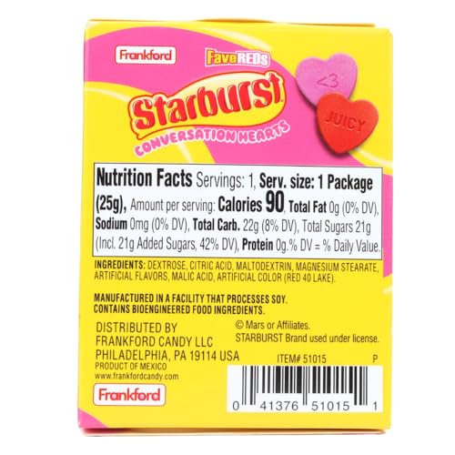 Starbursts Conversation Hearts, Dulces Clásicos Día San Valentín miniatura 2