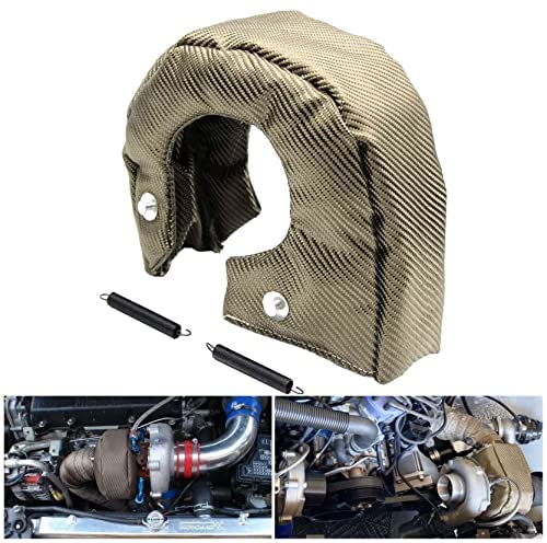 XINPENGLIU T3 Turbo Blanket - Titanium Heat Shield For T25 T28 GT Series Turbochargers