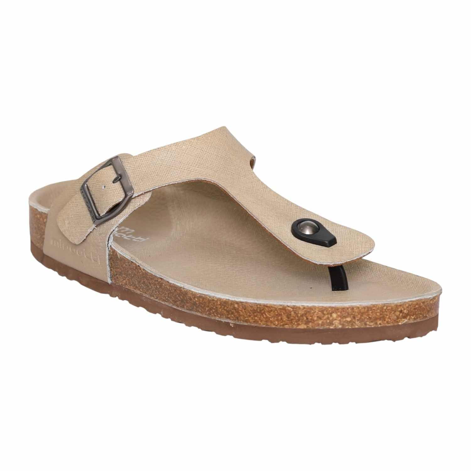 Men's Beige Rustic Footbed Sandals-picture-28