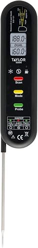 Miniatura 5 de Taylor Termómetro infrarrojo de doble temperatura a prueba de salpicadurastermopar
