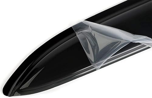 Miniatura 2 de Wensdy 2 deflectores de viento para ventana lateral, sombra de montaje exterior, protección contra la lluvia, viseras de ventana de humo oscuro para
