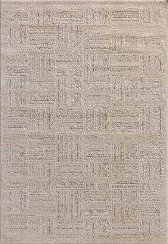 Image of Loloi Amber Lewis Monty Collection MOT-01 Ivory /Taupe 2'-7 inch x 4', .50 inch Pile Height, Area Rug