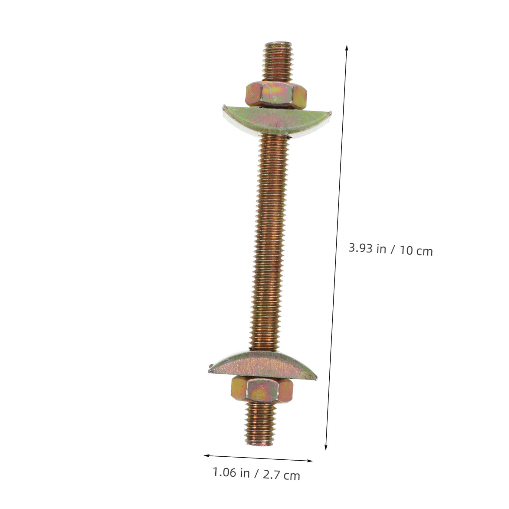 Arbeitsplattenverbinder aus Eisen Goldfarben Stabile Möbelverbindung Einfache Montage für Tisch und Bettgestelle 10 Stück