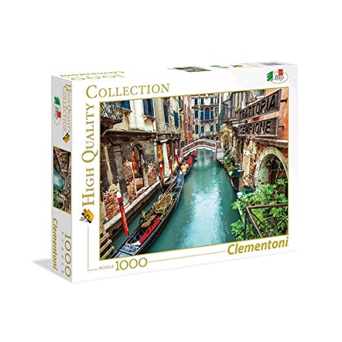 Clementoni - 39458 - Puzzle - 1000 Pièces - Canal de Venise - Jeu de Création et Logique pour Enfants - à Partir de 14 Ans et Plus - Collection