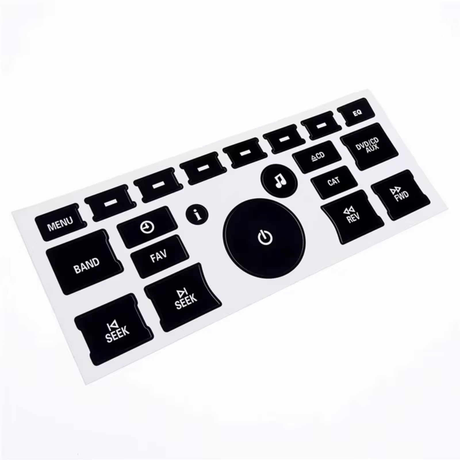 Interior Button Stickers Car Dashboard Control Button Repair Decals AC Sticker Universal Accessory Interior Decorative