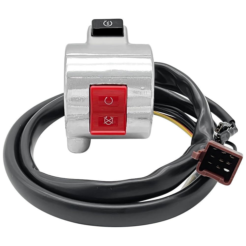 Interruttore manubrio destro adatto per Honda Shadow 600 VT600 VT600C / VT600CD VLX 1999-2007 Avviamento Arresto Spegnimento Pulsante 35013-KW9-921 35013-KW9-920