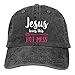Jopath Jesus Loves This Hot Mess - Gorra de béisbol para viajes, ajustable, color negro