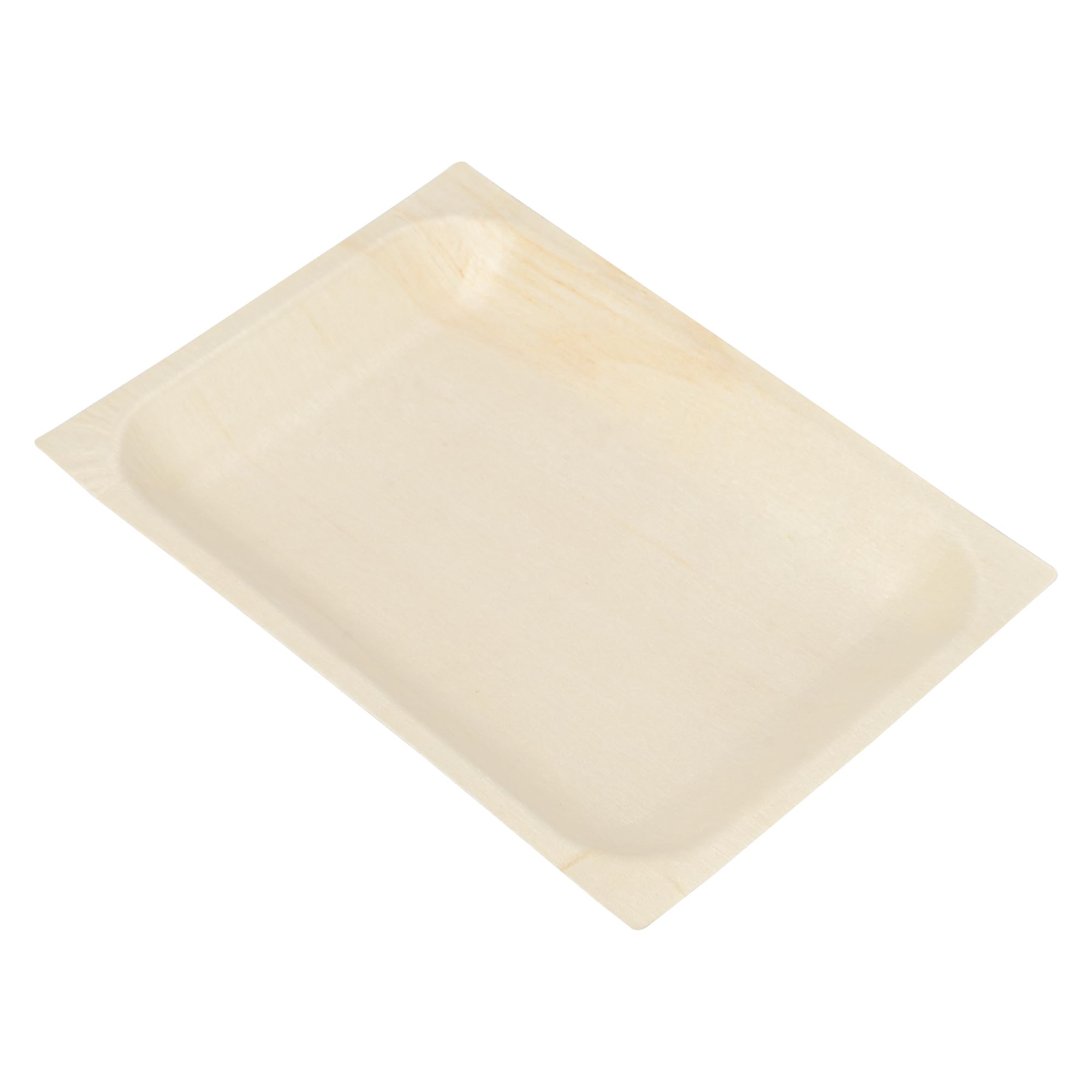 Restaurantware - Platos de servir Taipei de 7 x 5.1 pulgadas, 200 platos desechables para fiestas, sostenibles, a prueba de grasa, platos de madera de álamo, resistentes, para fiestas, bodas, camping,