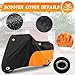TOKEPT Scooter Cover - Waterproof Moped & Vespa Cover, Windproof & UV Protection for 60