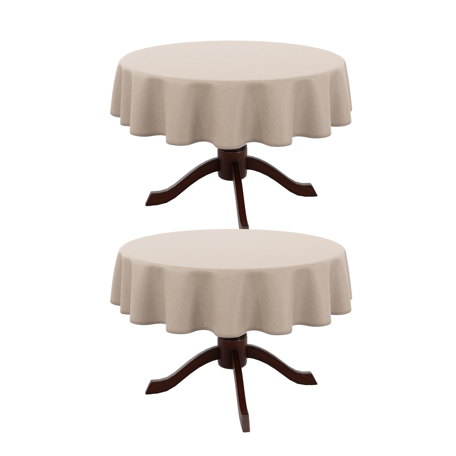 AUSSPVOCT Textured Round Tablecloth 60 Inch for Birthday Party Home Decor