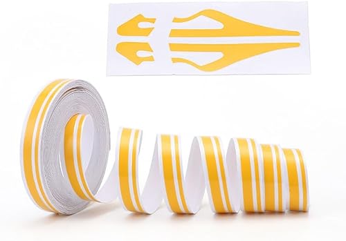 Miniatura 6 de Cinta de rayas para automóvil, calcomanías de vinilo para bricolaje, calcomanías brillantes para motocicleta, puerta de casa, instrumento musical de