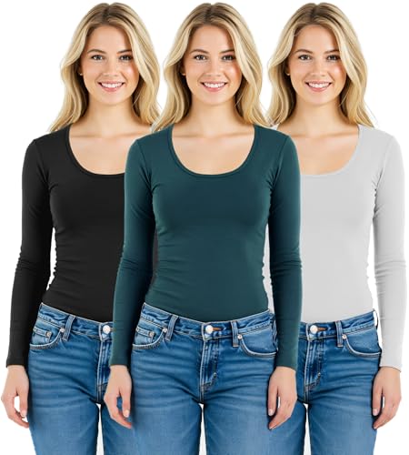 Emmalise women's basic athletic tee with long sleeves