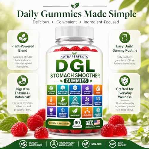 NutraPerfecto DGL Stomach Smoother Gummies