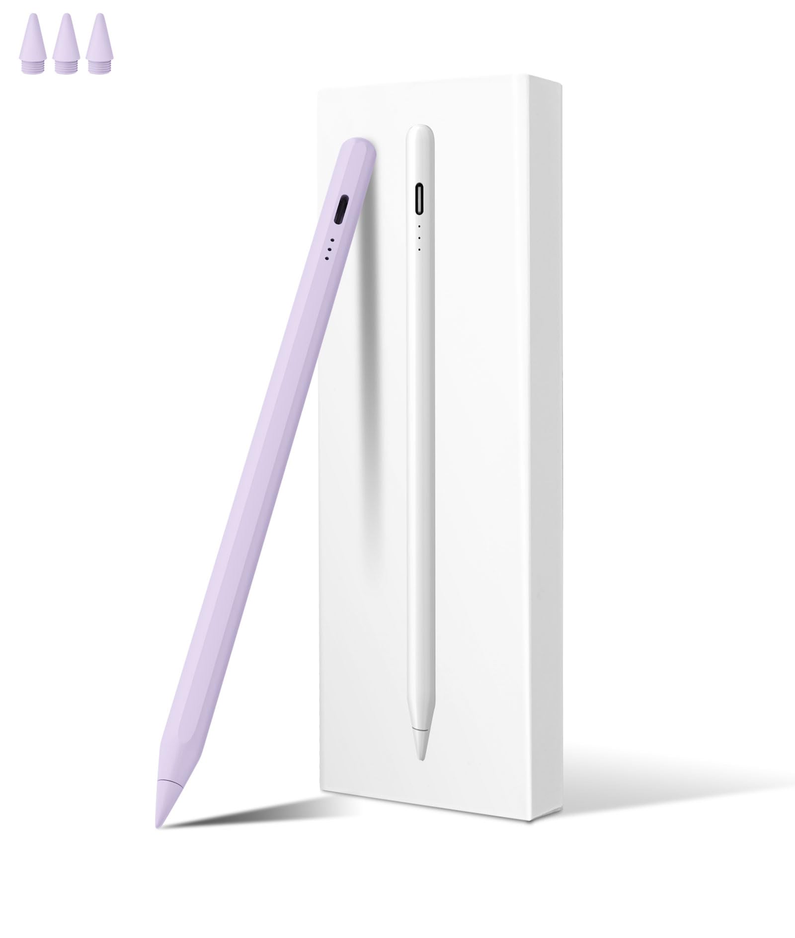 MEKO Stift für Apple iPad 2018-2025 mit Schnellladeleistung, Pen mit Palm Rejection und Neigungssensitivität, Pencil für iPad 6.-10./A16, Pro M4/13,11",12.9", Mini 5.-7., Air M2/M3 3.-5.