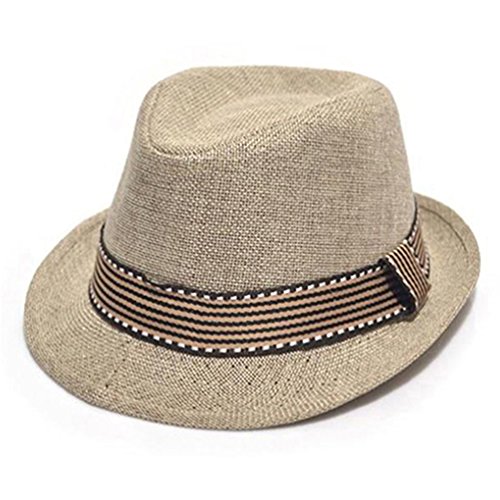 Floralby Unisex Kids Fedora Hat Pitched Crown Classic Jazz Hat Cap Short Brim