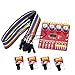 Smart Car Accessories,4-Channel Infrared Reflection Tracking Sensor Module Set Smart Car Obstacle Avoidance PCB,3.3V-5V DC