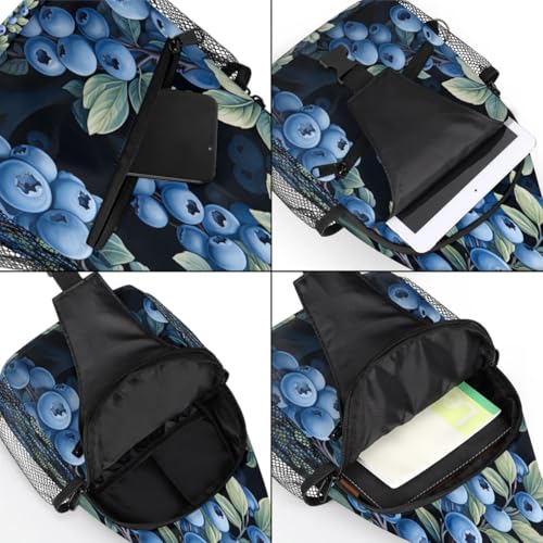 Bolso cruzado unisex estilo sling azul arándano miniatura 5