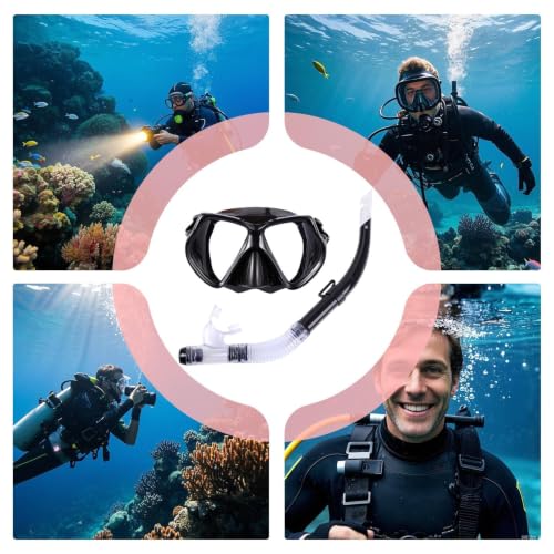 Máscara de snorkel antiniebla que evita la entrada de agua para viajes al mar 4