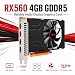 Xynsviu RX560 4GB GDDR5 Grafikkarte mit 4 HDMI für Multi-Monitor-Setups,4K