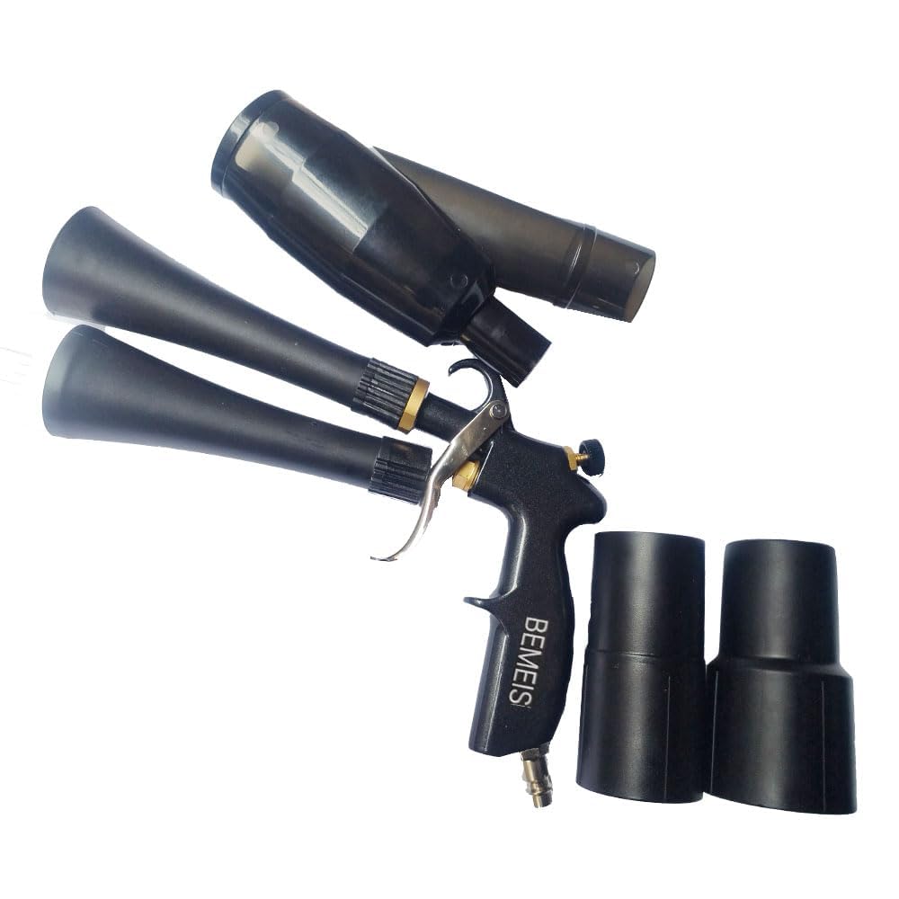 Pistola de soplado de aire y pistola de vacío con boquilla de flujo de aire ajustable de latón, pistola de limpieza que elimina rápidamente la suciedad y el polvo de la superficie, funciona con