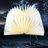 QXMGCBOK MagicBook Light - Smart Voice-Activated Book Lamp with Auto-Open/Close, Adjustable Stand & 10W RGB Desk Light for Home/Office Decor (Novelty Reading Lamp) (Art Deco 1)