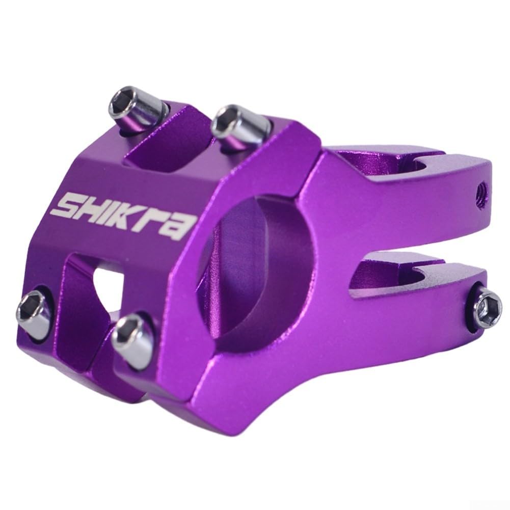 Attacco manubrio corto per manubrio da 25 mm da 4 mm, design leggero in alluminio (blu)