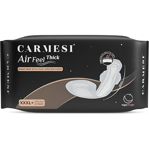 Carmesi Thick Night Sanitary Pads 8 XXXL+