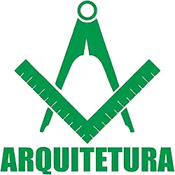 Adesivo Profissão Arquitetura para Estudantes Arquitetos Ideal para notebook carro portas vidros Paredes vários tamanhos (VERDE, 40X40cm)