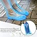 200 Pairs Disposable Boot Covers Long Shoe Covers Waterproof Plastic Boot Covers Tall Boot Cover Non Slip over The Knee for Shoe Covers Men Women