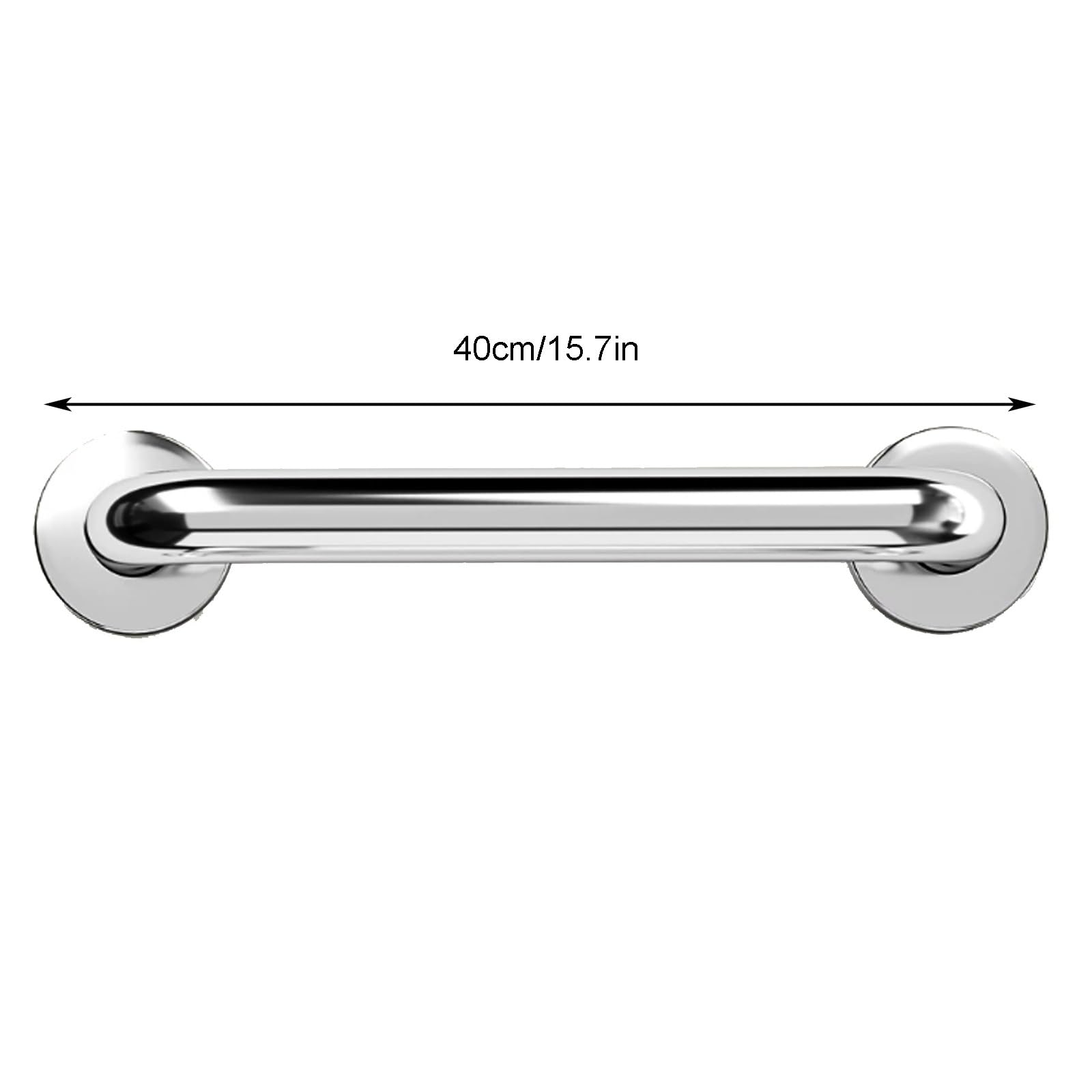 Set Da 2 Maniglioni Di Sicurezza per Doccia, Supporto A Parete Ultra-resistente con Fissaggio Nascosto – Ideale per Doccia, WC E Vasca Da Bagno (prevenzione Cadute per Anziani)(40cm)