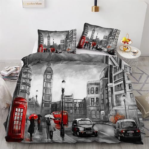 London Ölgemälde-Druck – Big Ben Mit Lila Regenschirm, Leinwandbild 61x41 Cm, Fertig Zum Aufhängen