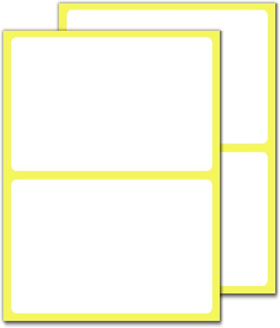 150 x 100 mm, 60 Pieces - Large White Sticky Labels Stickers