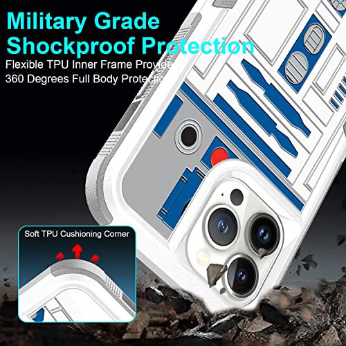 Iphone 12 Pro Max Case, Iphone12 Pro Max Cover, R2D2 Astromech Droid Robot Pattern Shock-Absorption Hard Pc And Inner Silicone Hybrid Dual Layer Armor Defender Case For Apple Iphone 12 Pro Max 2020 #TOP4