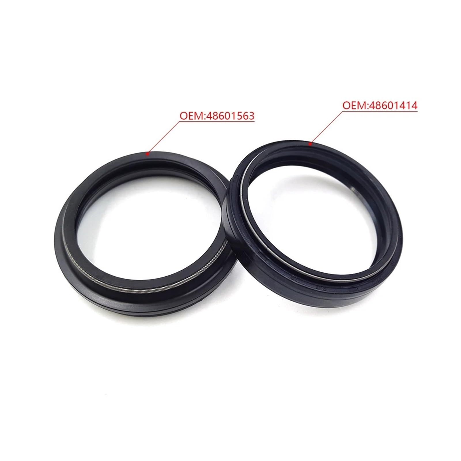 Motorrad 48mm Gabel Dämpfer Dichtung Staub Versiegelt Ring for EXC SXF FC TE 125-990 Pit Dirt bike Zubehör(Dust Seal)