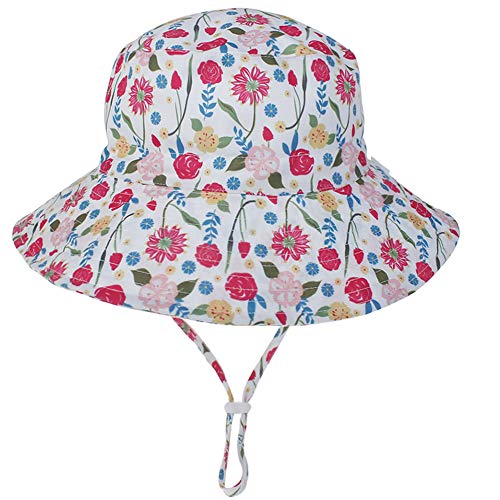 Baby Sun Hat Toddler Bucket Hat Kids Summer Beach Hats UPF 50+ for Baby Boys 3 Months-7years3
