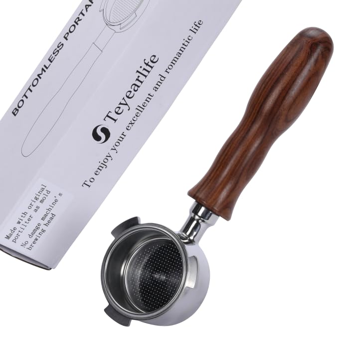 51mm bottomless portafilter 3 ear for delonghi EC680 EC685 EC885 and SMEG ECF01 Include 304 Stainless Steel Filter Basket.perfect for espresso enthusiasts and family baristas