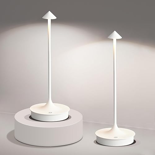 Cordless Table Lamp Rechargeable LED Table Lamps Battery Operated 4000mAh Touch Dimmable Wireless Lamp Waterproof Portable Outdoor Table Light for