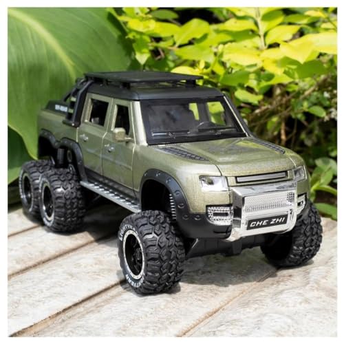 Image of Scale Exclusive Alloy Metal Pull Back | Die-cast Car Model with Sound Light Mini Auto Toy for Kids Metal Model Toy Car with Sound and Light (1:24 Scale def 6x6 -Green)
