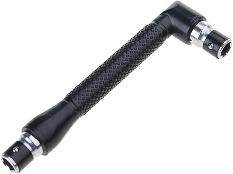 L Shape Socket Wrench Set Screwdriver 1/4inch L Shaped Extension Handle Double Head Socket Wrench Tool