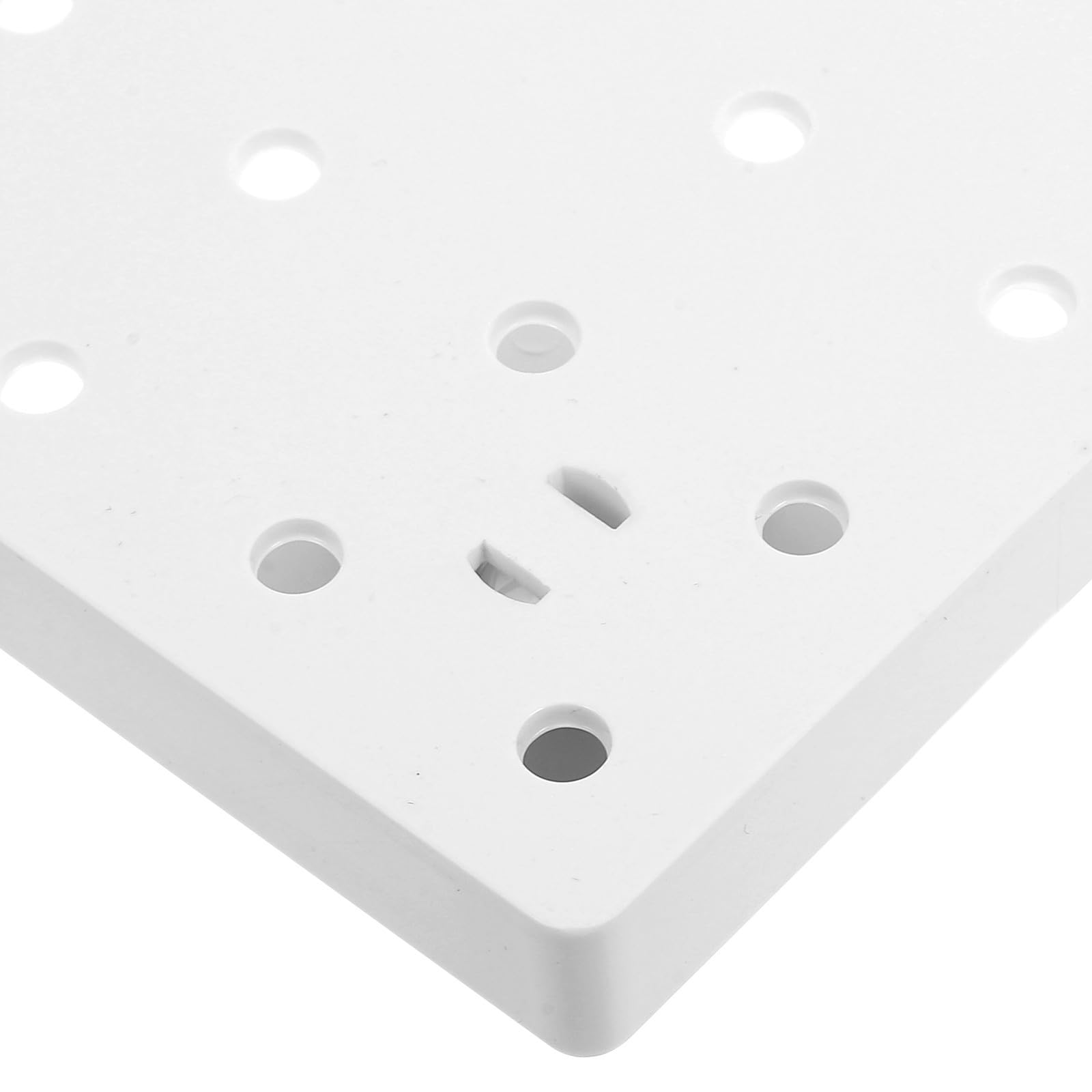 TOYANDONA 4 Piezas Tablero Perforado de Pared de Plástico Abs Blanco