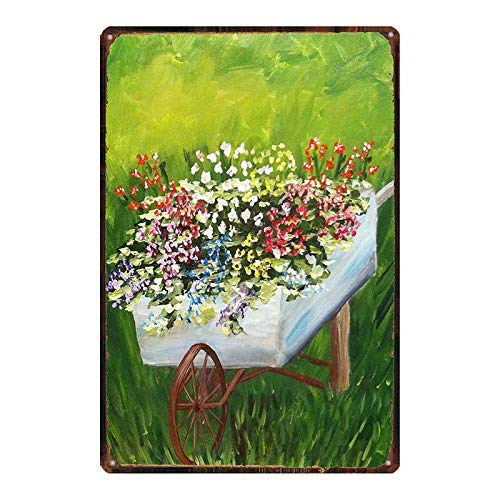 Plaque en métal vintage pour jardin Cover