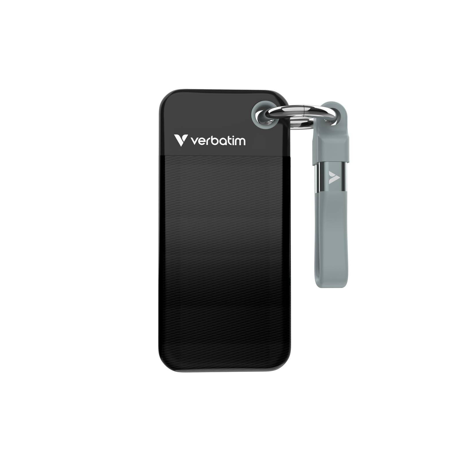 Verbatim Pocket SSD 512 Go, SSD Externe USB 3.2 Gen 2, jusqu'à 1000 Mo/s en Lecture et écriture, Disque Dur Portable pour PC, Mac et Console, Noir/Gris