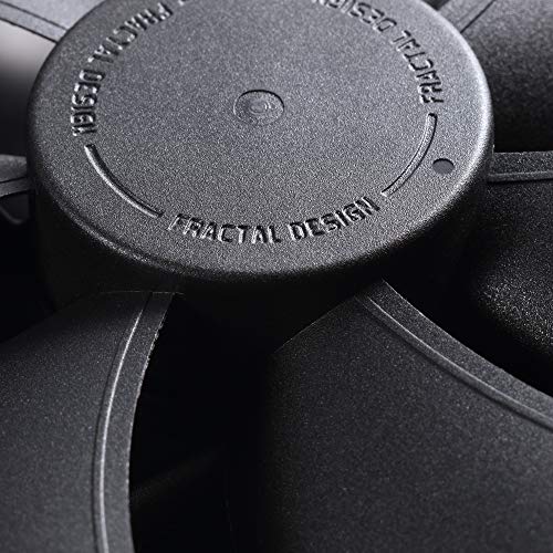 Fractal Design Dynamic X2 GP-12 Ventilatore del computer - Ottimizzato per flusso d'aria elevato – 120x120x25 mm – 1200RPM – FDB-Cuscinetti - Puntoni di forma aerodinamica - Nero Edition (Single)