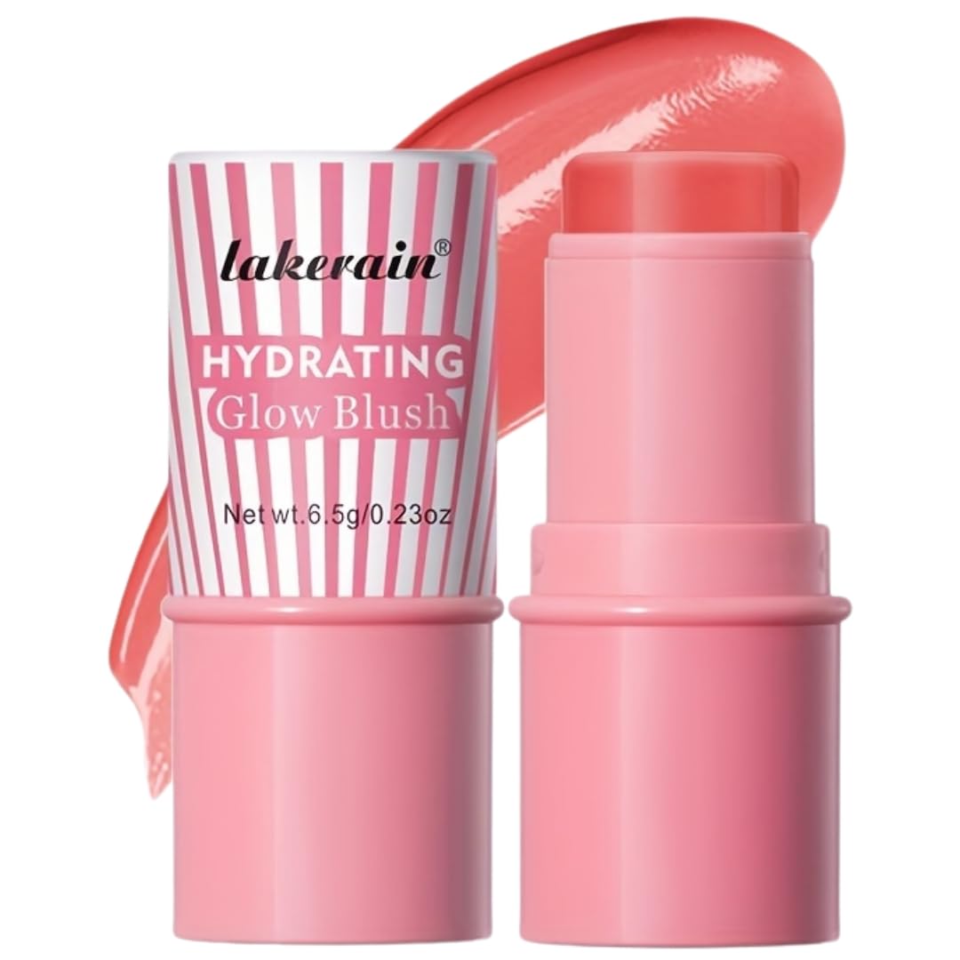 NIKITA.VIVIHydrating Glow Blush (#3) | Smooth Application Moist Shiny Fits Skin Very Well Non Sticky | Light Weight Moisturizing Hydrating Long Lasting Multi Use Glow Blush for Eyes Lips Face 6.5g