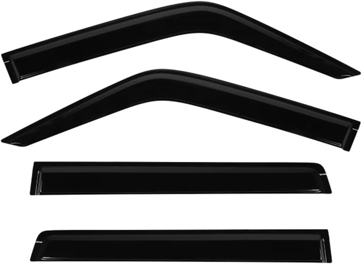 Car Side Window Wind Deflectors Vent Visors Sun Wind Rain Shield Compatible with Nissan Patrol GU Y61 1998-2016